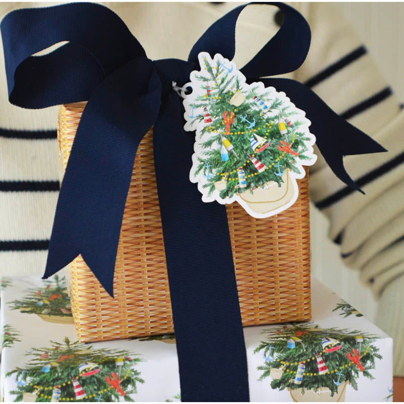 Coastal Christmas Tree Gift Tags