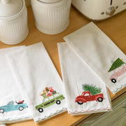 Green Wagon Tea Towel & Cocktail Napkin Set