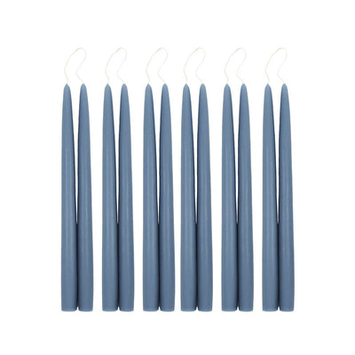 Dusty Blue Taper Candles