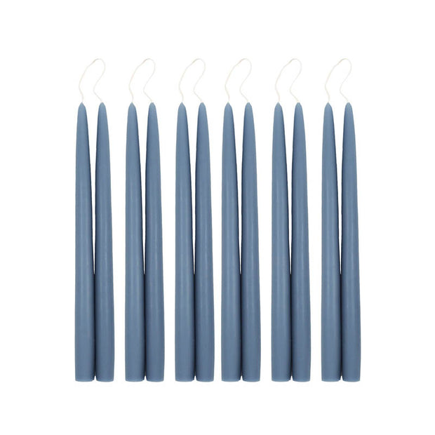 Dusty Blue Taper Candles