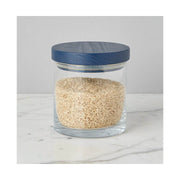 Navy Wood Top Canister