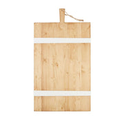 Large Rectangle Charcuterie Board - Pine & White