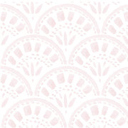 Riley Scallop Blush Pink Wallpaper Swatch
