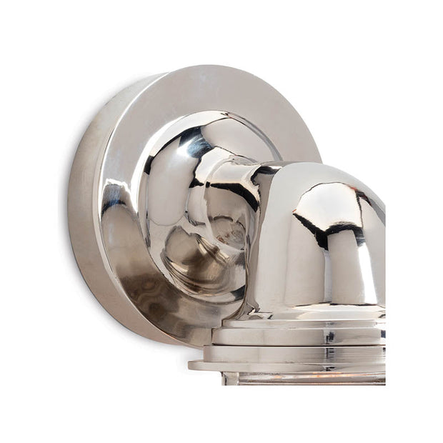 Bridgeport Sconce in Polished Nickel By Coastal Living