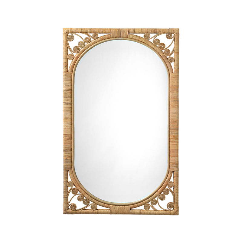 Princeville Rattan Mirror