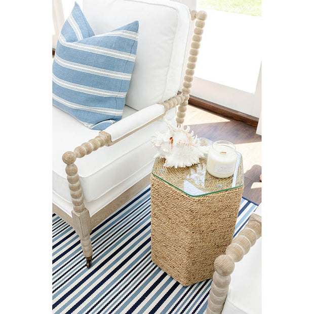 Topsail Stripe Linen Pillow with Insert