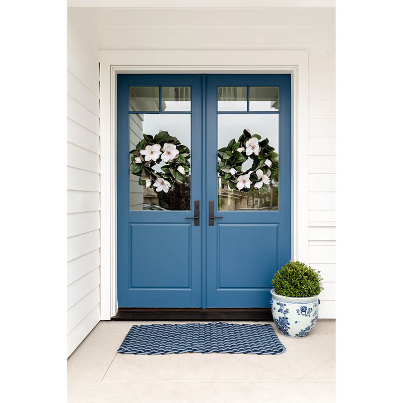 Nautical Rope Doormat Navy, Navy & Glacial Bay Cailini Coastal