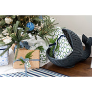 Woven Whale Storage Baskets - Navy