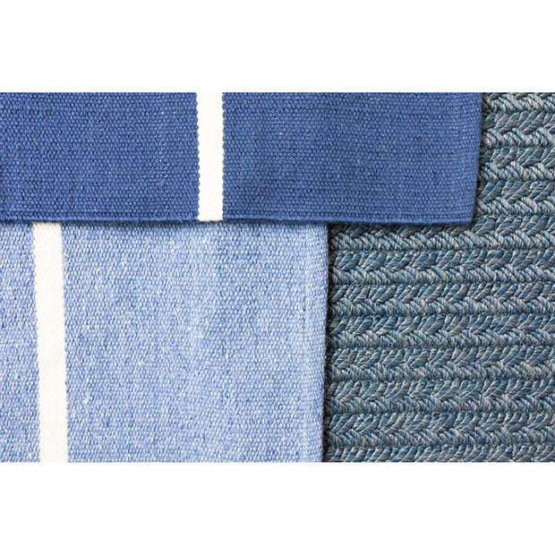 Pismo Stripe Indoor/Outdoor Rug - French Blue/White