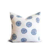 French Blue Bay Harbor Linen Pillow with Insert