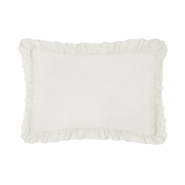 Beaufort Big Pillow with Insert in Cream by Pom Pom at Home