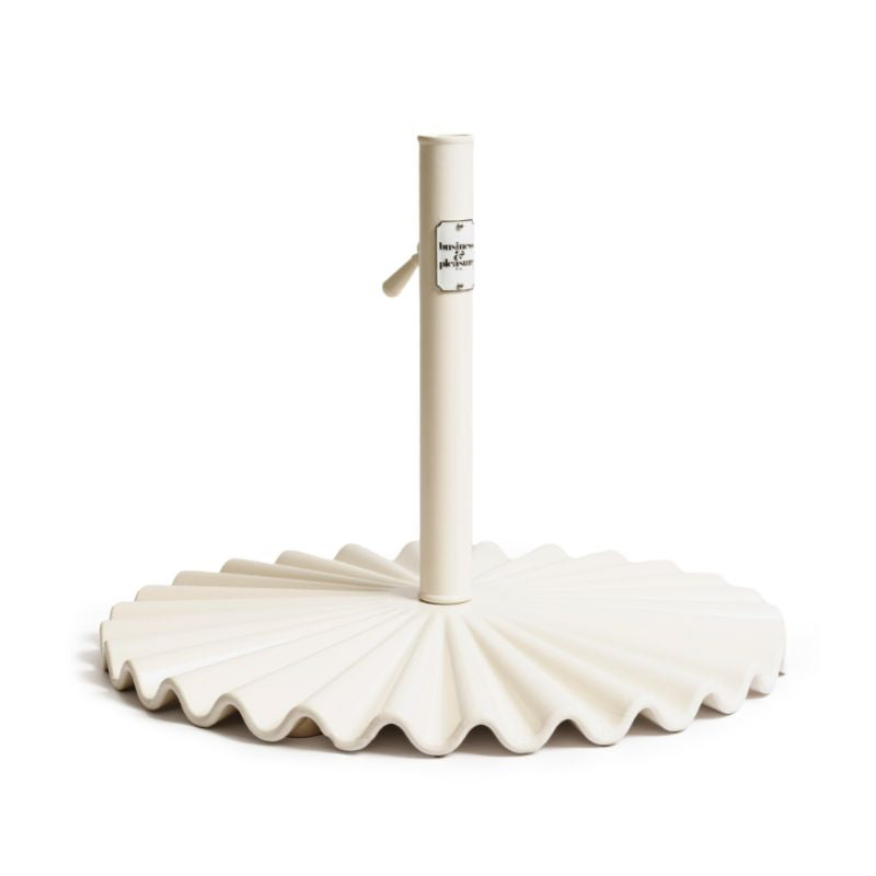 Clam Shell Umbrella Base - White