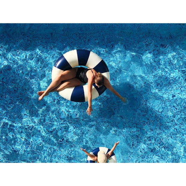 Stripe Pool Float - Deep Blue