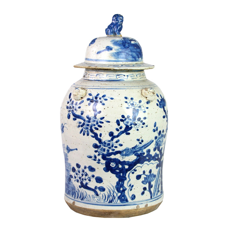 Vintage Plum Temple Jar