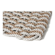 Nautical Rope Doormat - Fog Gray/Sand