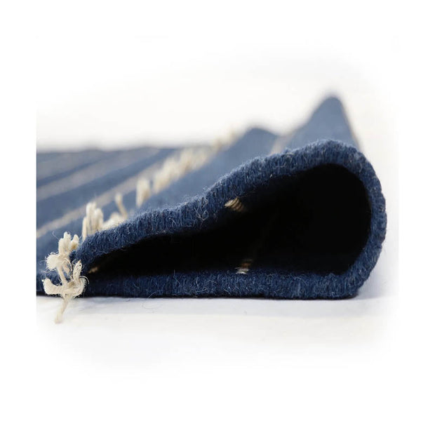 Orient Point Rug in Navy/Natural by Pom Pom at Home