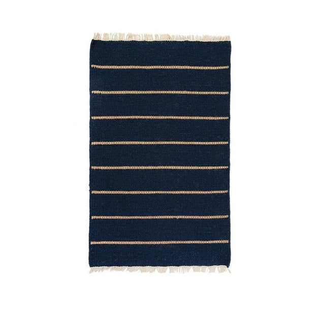 Orient Point Rug in Navy/Natural by Pom Pom at Home