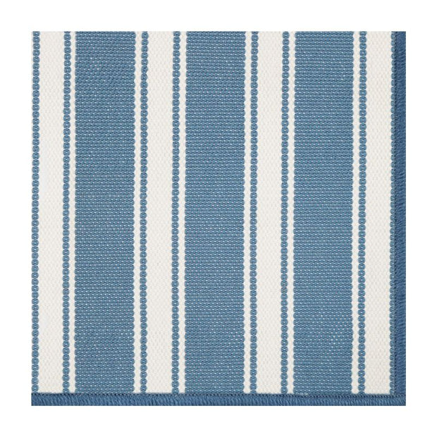 Sailor Stripe Indoor/ Outdoor Rug - French Blue