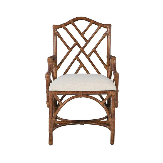 Antiqued Chippendale Arm Chair