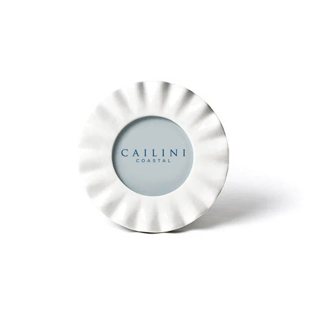 Ruffle Round Photo Frame