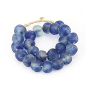 Vintage Sea Glass Beads in Ocean Blue