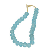 Vintage Sea Glass Beads in Aqua Blue