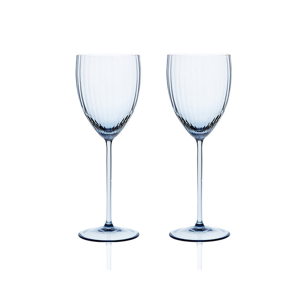 Laguna Blue White Wine Glasses