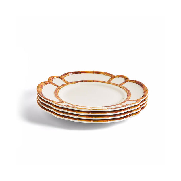 Bamboo Melamine Dinner Plates