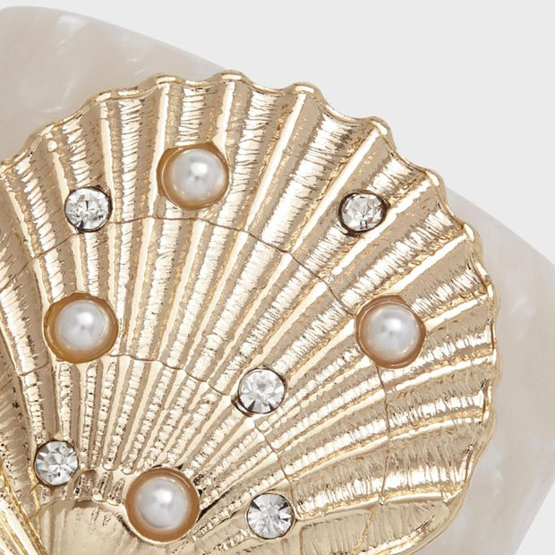 Jeweled Shell Napkin Rings