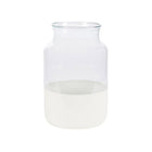 White Dipped Mason Jar