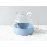 French Blue Dipped Vase