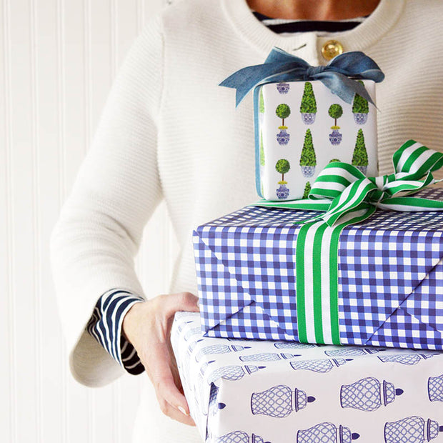 Gingham Check Gift Wrap